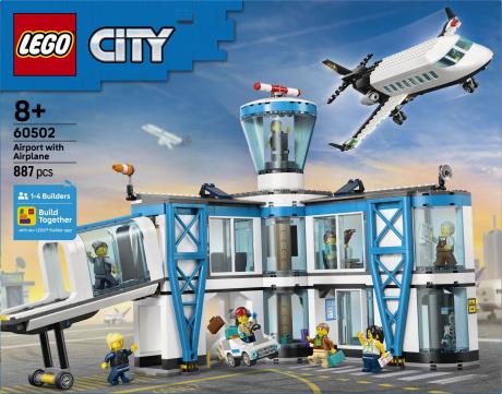Конструктор LEGO City Аеропорт із літаком 887 Деталей ( 60502 ) - фото 0