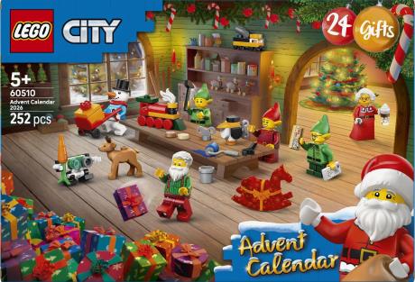Конструктор LEGO® City Адвент календар 2026 Майстерня Санти Іграшка (60510) - фото 0