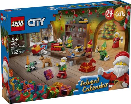 Конструктор LEGO® City Адвент календар 2026 Майстерня Санти Іграшка (60510) - фото 0
