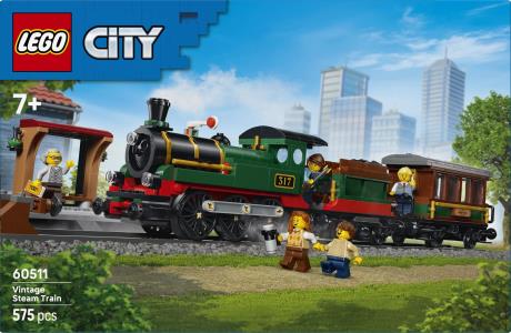 Конструктор LEGO® City Старинный паровоз, 575 деталей (60511) - фото 6