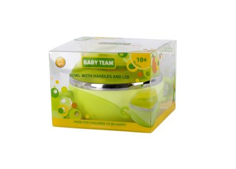 Тарелка глубокая Baby Team с крышкой и ручками из нержавеющей стали (6092) - фото 2