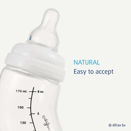 Силіконова соска до пляшечки Difrax S-bottle Natural розмір M, 2 шт. (672) - фото 0