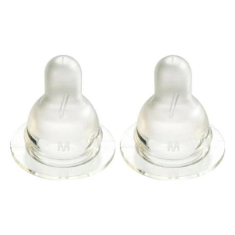 Силіконова соска до пляшечки Difrax S-bottle Natural розмір M, 2 шт. (672) - фото 0