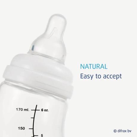 Антиколікова пляшечка Difrax S-bottle Natural із силіконовою соскою 170 мл молочний (705 Popcorn) - фото 0
