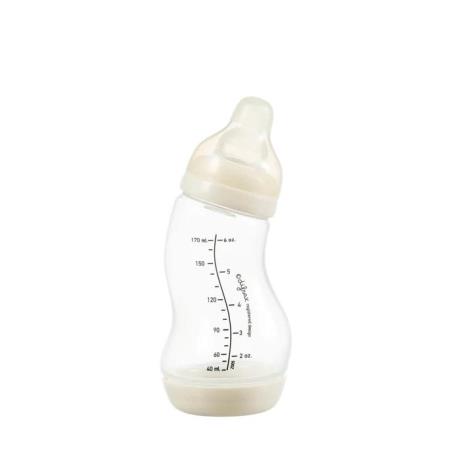 Антиколікова пляшечка Difrax S-bottle Natural із силіконовою соскою 170 мл молочний (705 Popcorn) - фото 0