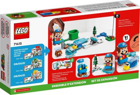 Конструктор LEGO Super Mario Костюм Крижаного Маріо і Крижаний світ додатковий набір 105 деталей (71415) - фото 0