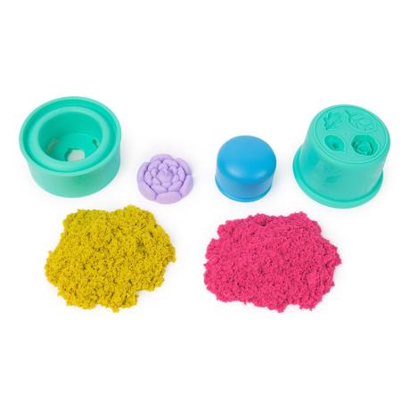 Набір кінетичного піску Kinetic Sand Казкові квіти з аксесуарами (71677) - фото 1
