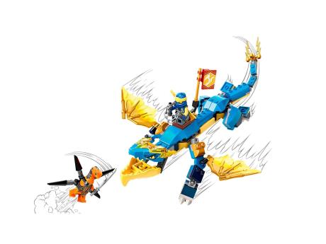 Конструктор LEGO NINJAGO Дракон бурі Джея EVO 140 деталей (71760) - фото 0