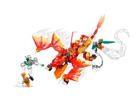 Конструктор LEGO NINJAGO Вогняний дракон Кая EVO 204 деталі (71762) - фото 0