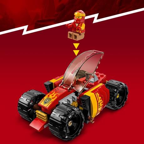 Конструктор LEGO NINJAGO Гоночный автомобиль ниндзя Кая ЭВО 94 детали (71780) - фото 2