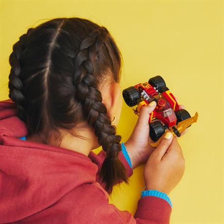 Конструктор LEGO NINJAGO Гоночный автомобиль ниндзя Кая ЭВО 94 детали (71780) - фото 3