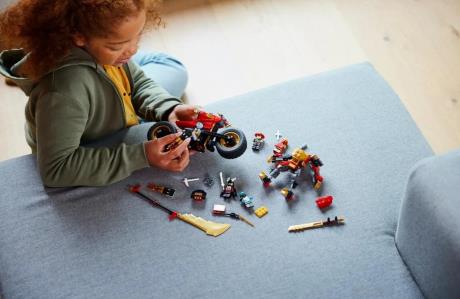 Конструктор LEGO NINJAGO Робот-вершник Кая ЕВО 312 деталей (71783) - фото 0