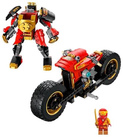 Конструктор LEGO NINJAGO Робот-вершник Кая ЕВО 312 деталей (71783) - фото 0