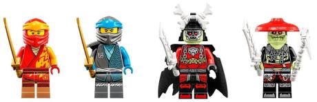 Конструктор LEGO NINJAGO Робот-вершник Кая ЕВО 312 деталей (71783) - фото 0