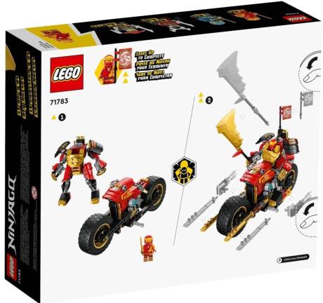 Конструктор LEGO NINJAGO Робот-вершник Кая ЕВО 312 деталей (71783) - фото 0
