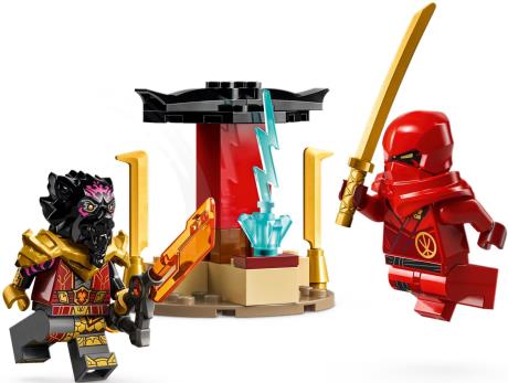 Конструктор LEGO NINJAGO Кай та Рас Битва на машині та мотоциклі 103 деталі (71789) - фото 0