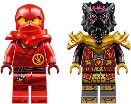 Конструктор LEGO NINJAGO Кай та Рас Битва на машині та мотоциклі 103 деталі (71789) - фото 0