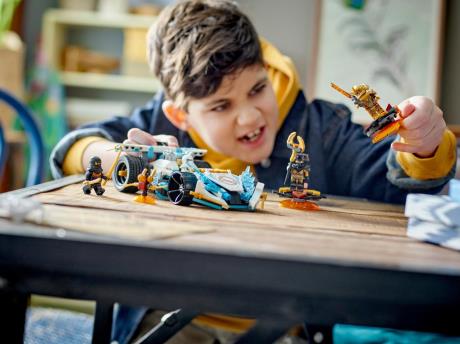 Конструктор LEGO NINJAGO Суперсила дракона Зейна Автомобіль для перегонів спін-джитсу 307 деталей (71791) - фото 0