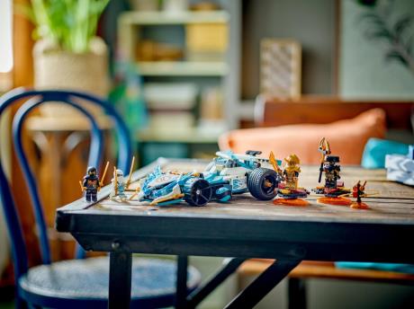 Конструктор LEGO NINJAGO Суперсила дракона Зейна Автомобіль для перегонів спін-джитсу 307 деталей (71791) - фото 0
