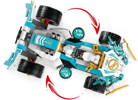 Конструктор LEGO NINJAGO Суперсила дракона Зейна Автомобіль для перегонів спін-джитсу 307 деталей (71791) - фото 0