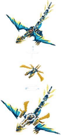 Конструктор LEGO NINJAGO Дракон стихій проти робота Володарки 1038 деталей (71796) - фото 0