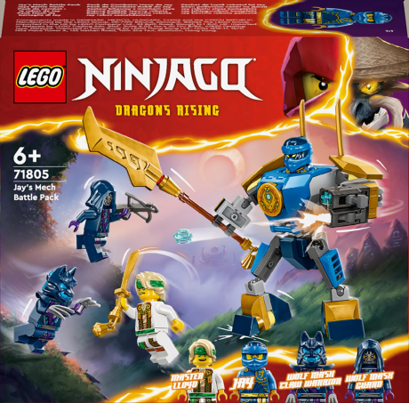 Конструктор LEGO NINJAGO Бойовий набір робота Джея 78 деталей (71805) - фото 2