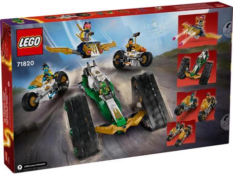 Конструктор LEGO NINJAGO Комбі-автомобіль команди ніндзя 576 деталей (71820) - фото 0