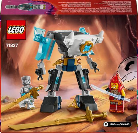 Конструктор LEGO NINJAGO Бойовий костюм-робот Зейна 92 деталі (71827) - фото 3