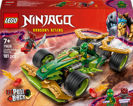 Конструктор LEGO NINJAGO Автомобіль для перегонів Лойда з інерційним двигуном 181 деталь (71828) - фото 2