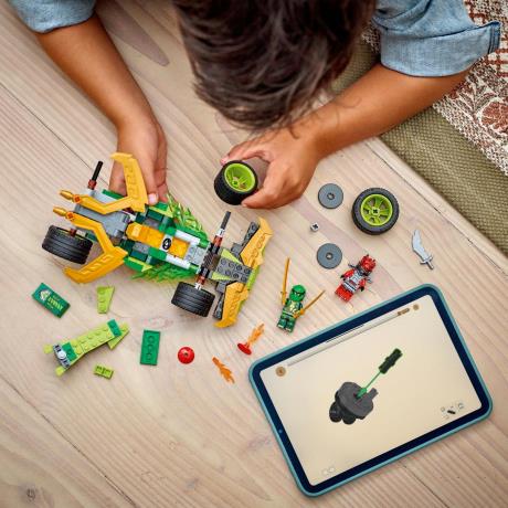 Конструктор LEGO NINJAGO Автомобиль для гонок Ллойда с инерционным двигателем 181 деталь (71828) - фото 9