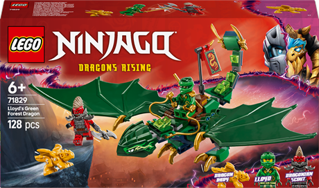 Конструктор LEGO NINJAGO Зелений лісовий дракон Ллойда 128 деталей (71829) - фото 2