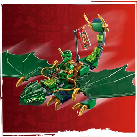 Конструктор LEGO NINJAGO Зелений лісовий дракон Ллойда 128 деталей (71829) - фото 6