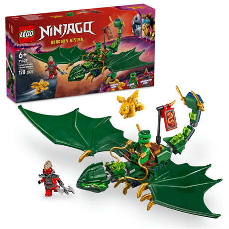 Конструктор LEGO NINJAGO Зелений лісовий дракон Ллойда 128 деталей (71829) - фото 0