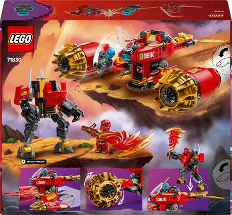 Конструктор LEGO NINJAGO Штормовой робот-всадник Кая 333 детали (71830) - фото 3