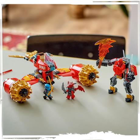 Конструктор LEGO NINJAGO Штормовий робот-вершник Кая 333 деталі (71830) - фото 5