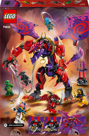 Конструктор LEGO NINJAGO Громовержец Дракон Хаоса 668 деталей (71832) - фото 3