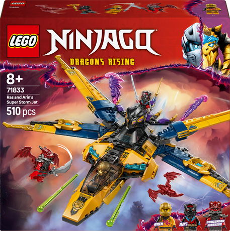 Конструктор LEGO NINJAGO Суперштормовий реактивний літак Рас та Арін 510 деталей (71833) - фото 2