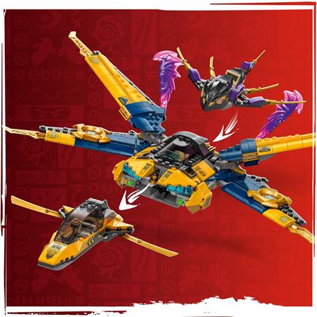 Конструктор LEGO NINJAGO Суперштормовий реактивний літак Рас та Арін 510 деталей (71833) - фото 5