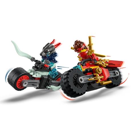 Конструктор LEGO NINJAGO Скоростная гонка Кая на мотоцикле 79 деталей (71838) - фото 2