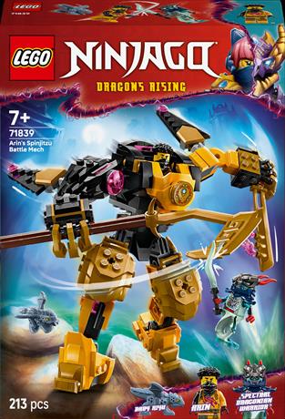 Конструктор LEGO NINJAGO Бойовий робот Арін Спін-джитсу 213 деталей (71839) - фото 8