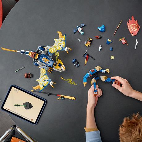 Конструктор LEGO NINJAGO Розбійник Робот-вершник на драконі 584 деталі (71843) - фото 8