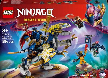 Конструктор LEGO NINJAGO Розбійник Робот-вершник на драконі 584 деталі (71843) - фото 9