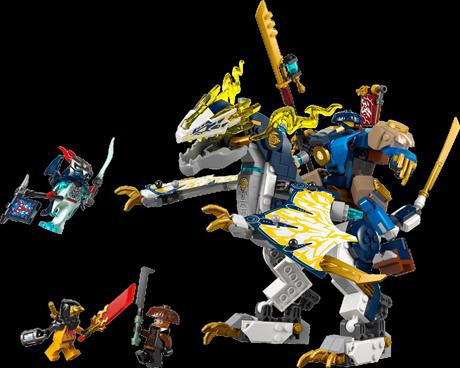 Конструктор LEGO NINJAGO Розбійник Робот-вершник на драконі 584 деталі (71843) - фото 10