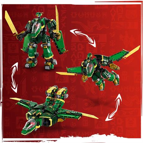 Конструктор LEGO NINJAGO Реактивний робот Ллойда 1112 деталей (71845) - фото 8