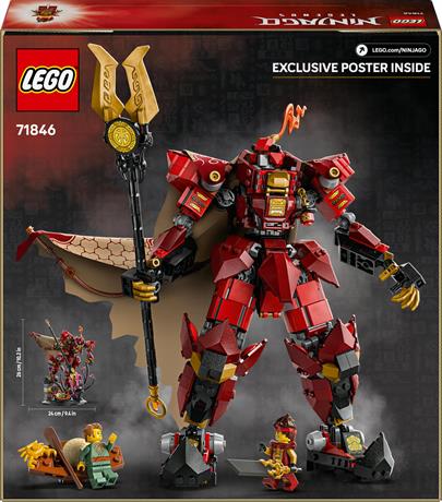 Конструктор LEGO NINJAGO Робот Вогняного Лицаря 996 деталей (71846) - фото 9