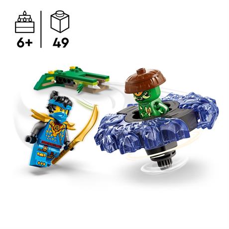 Конструктор LEGO Ninjago Ния против спинера монстра-мутанта 49 Деталей (71849) - фото 1