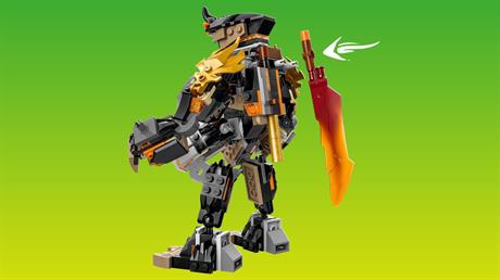 Конструктор LEGO Ninjago Робот Коула для миссии и Дракон Зейн 364 Подробности (71854) - фото 4