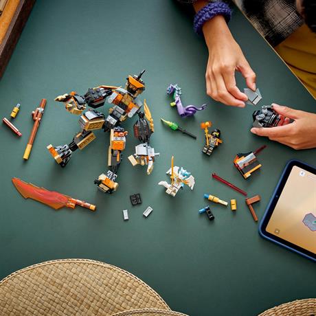 Конструктор LEGO Ninjago Робот Коула для миссии и Дракон Зейн 364 Подробности (71854) - фото 16