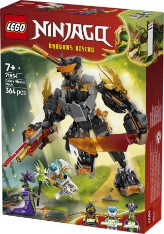 Конструктор LEGO Ninjago Робот Коула для місії і Дракон Зейн 364 Деталі (71854) - фото 16