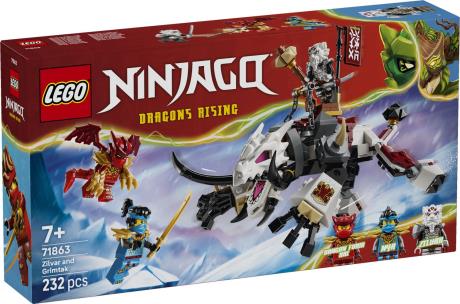 Конструктор LEGO® NINJAGO® Зильвар и дракон Гримтак, 232 детали (71863) - фото 7